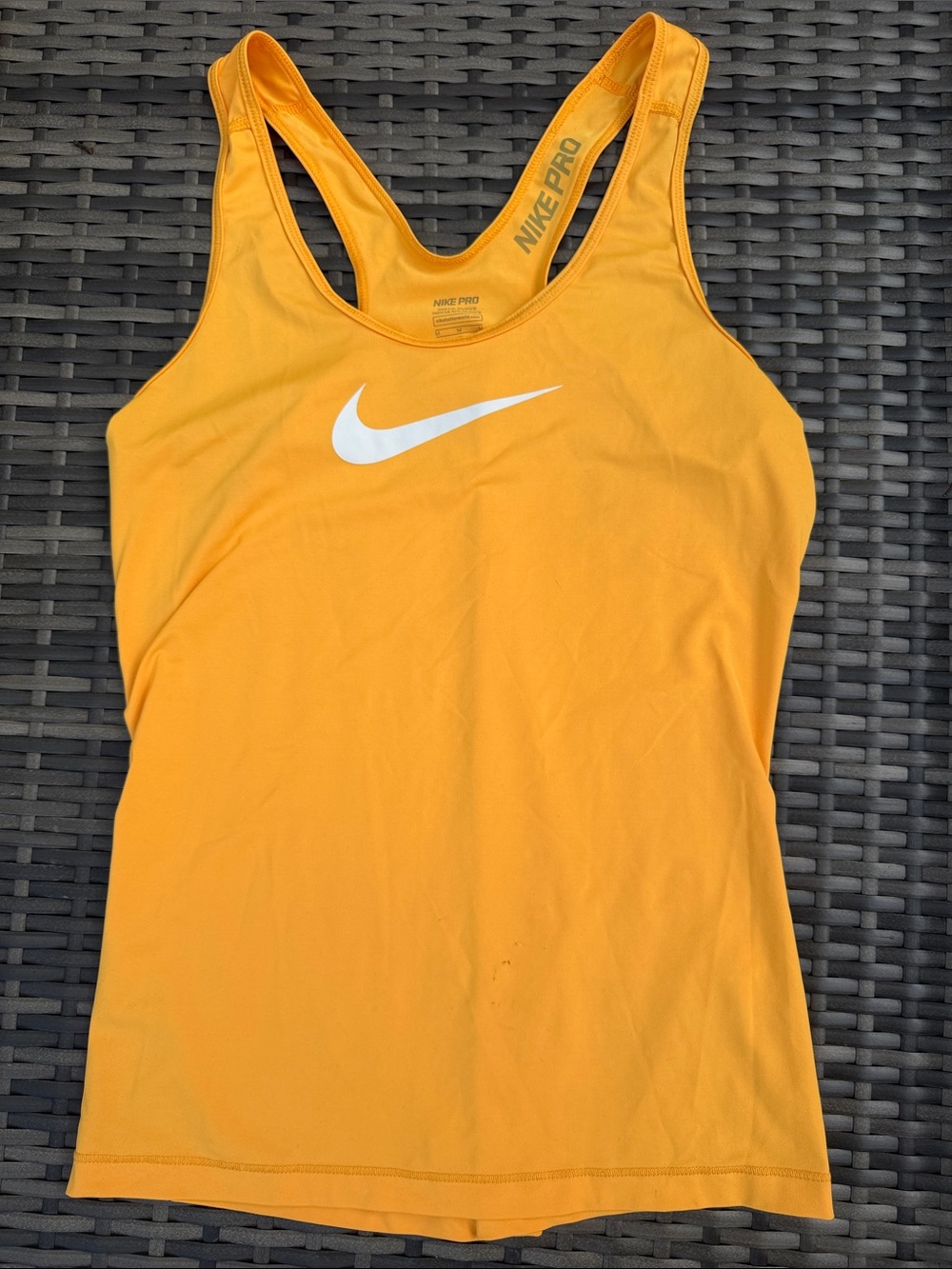 Nike Yellow Women's Dri-FIT Racerback Tank